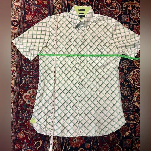 TOMMY HILFIGER NWOT Vintage 80s Button Down Short Sleeve Cotton Shirt Size M - Picture 3 of 5